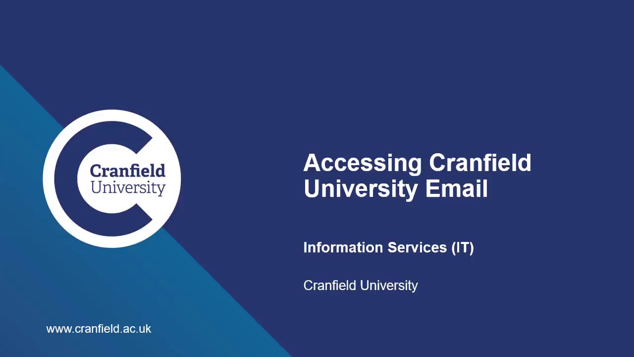 Cranfield Email Login