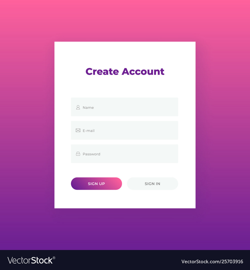 Creation Account Login