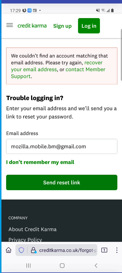 Creditkarma.Co.Uk Login