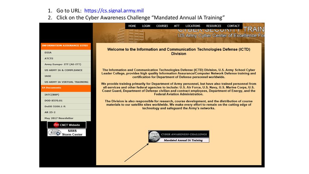 Cs Signal Army Mil Login Asp