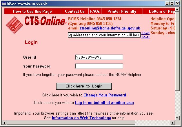 Cts Online Login