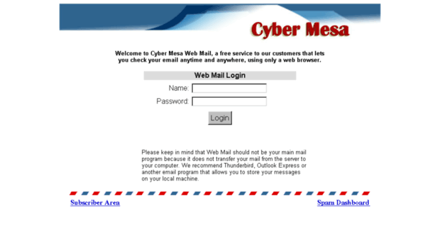 Cybermesa Email Login