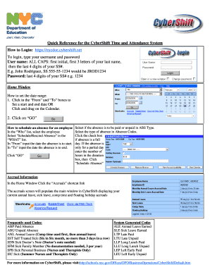 Cybershift Doe Login