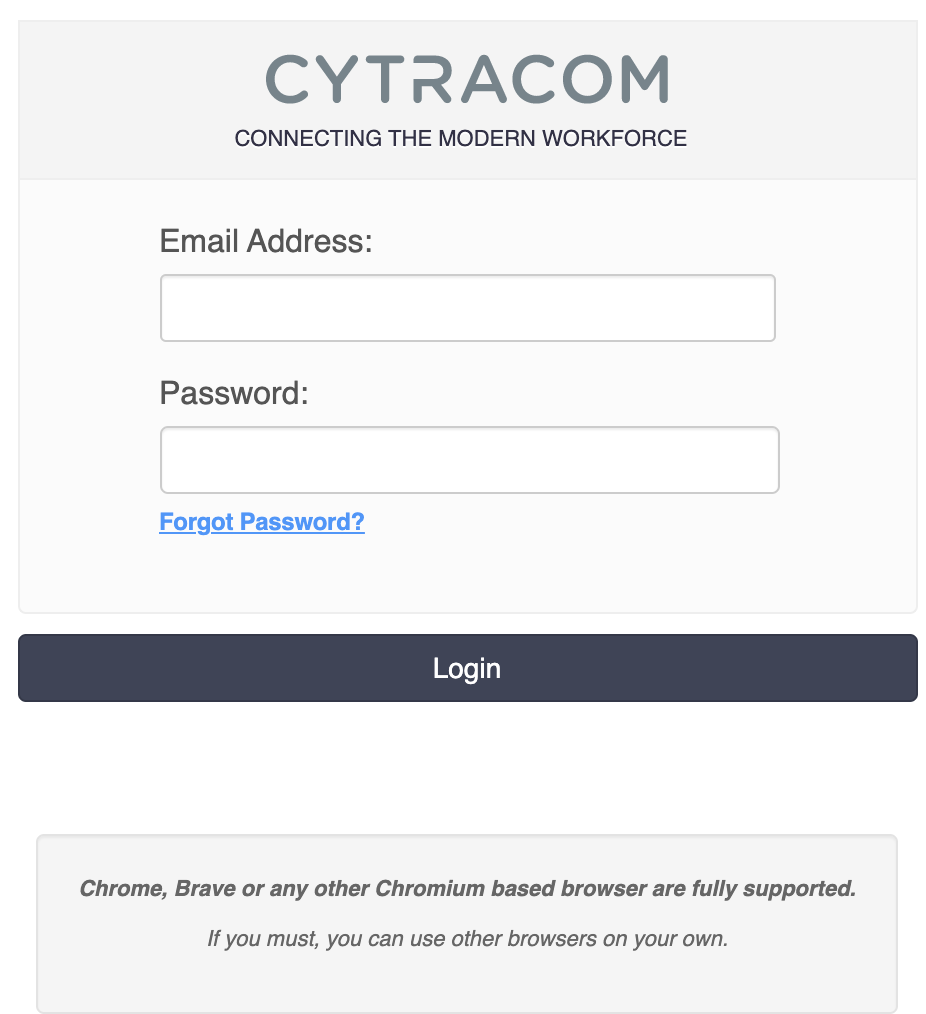 Cytracom Login