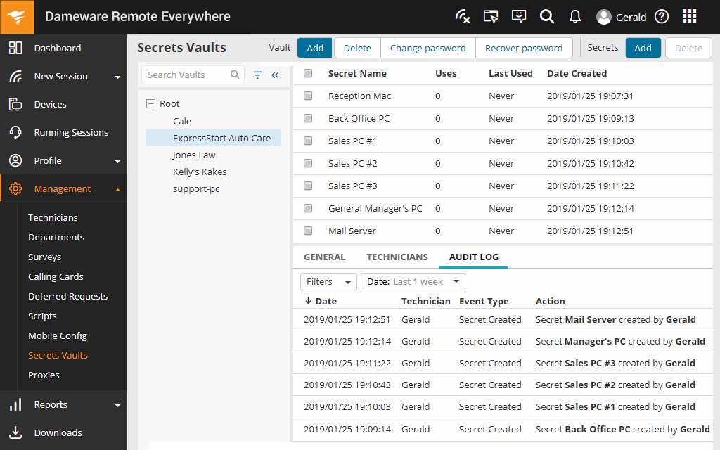 Dameware Remote Everywhere Login