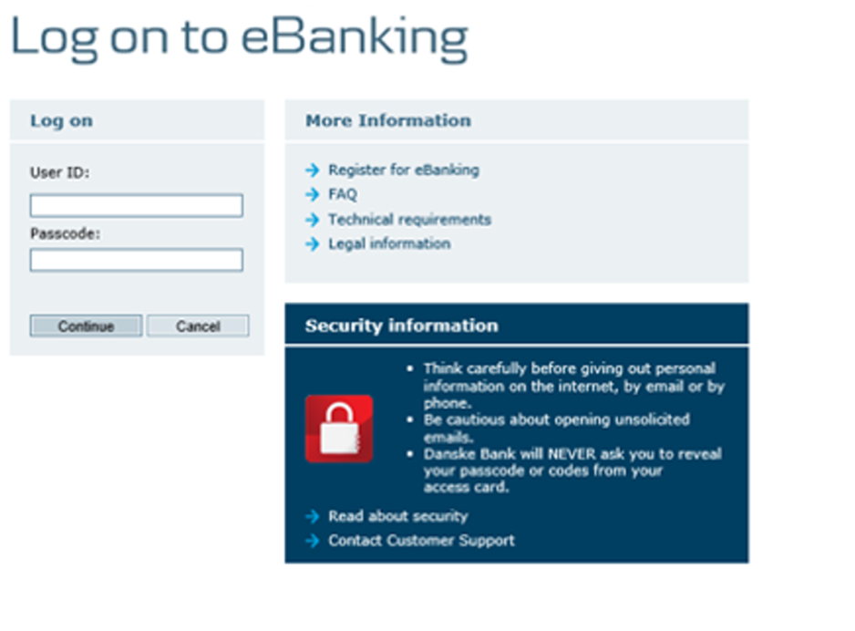 Danske Bank Ebanking Login