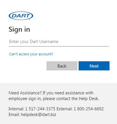 Dart Container Employee Login