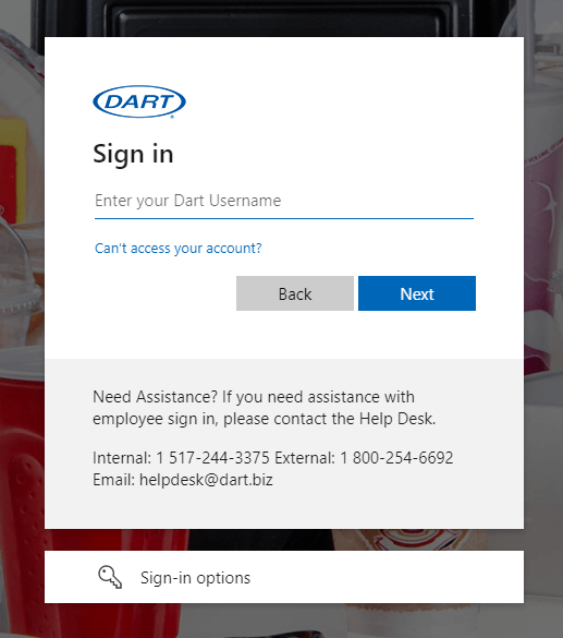 Dart Container Login Portal