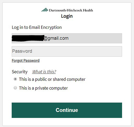 Dartmouth Hitchcock Login