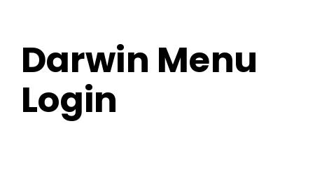 Darwin Menu Login