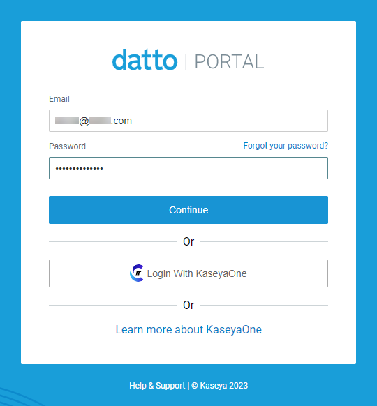 Datto Portal Login