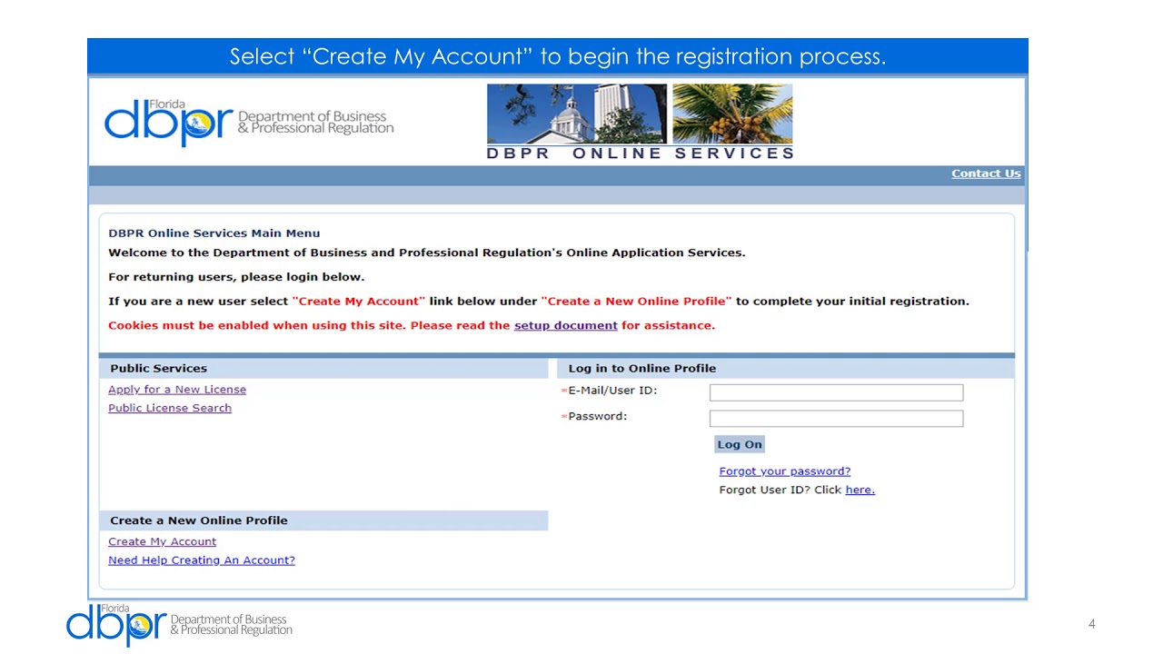 Dbpr Florida Login