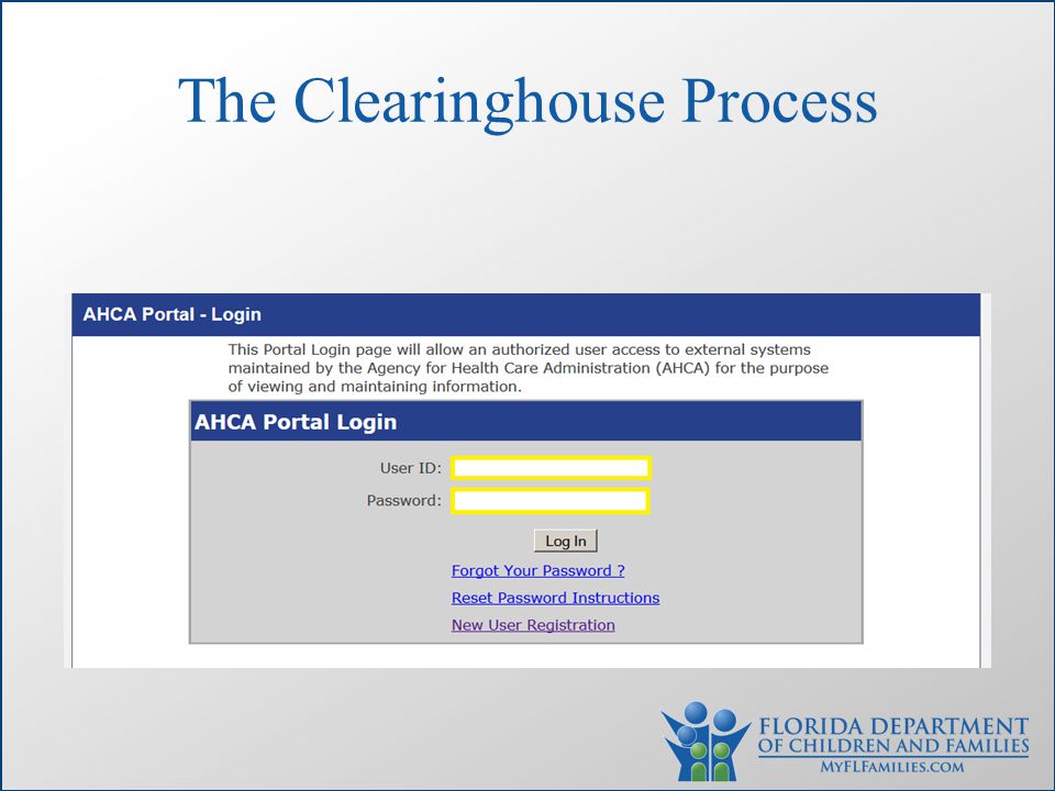 Dcf Clearinghouse Login