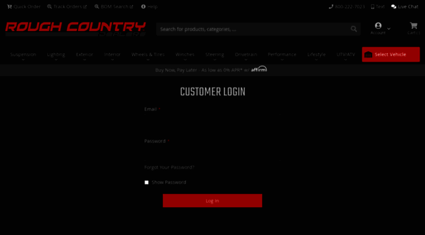 Dealer Login Rough Country
