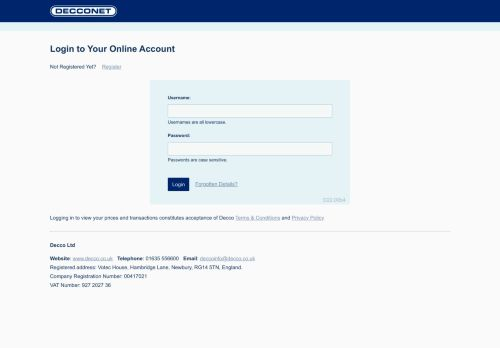 Decconet Login