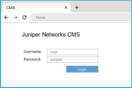 Default Juniper Login