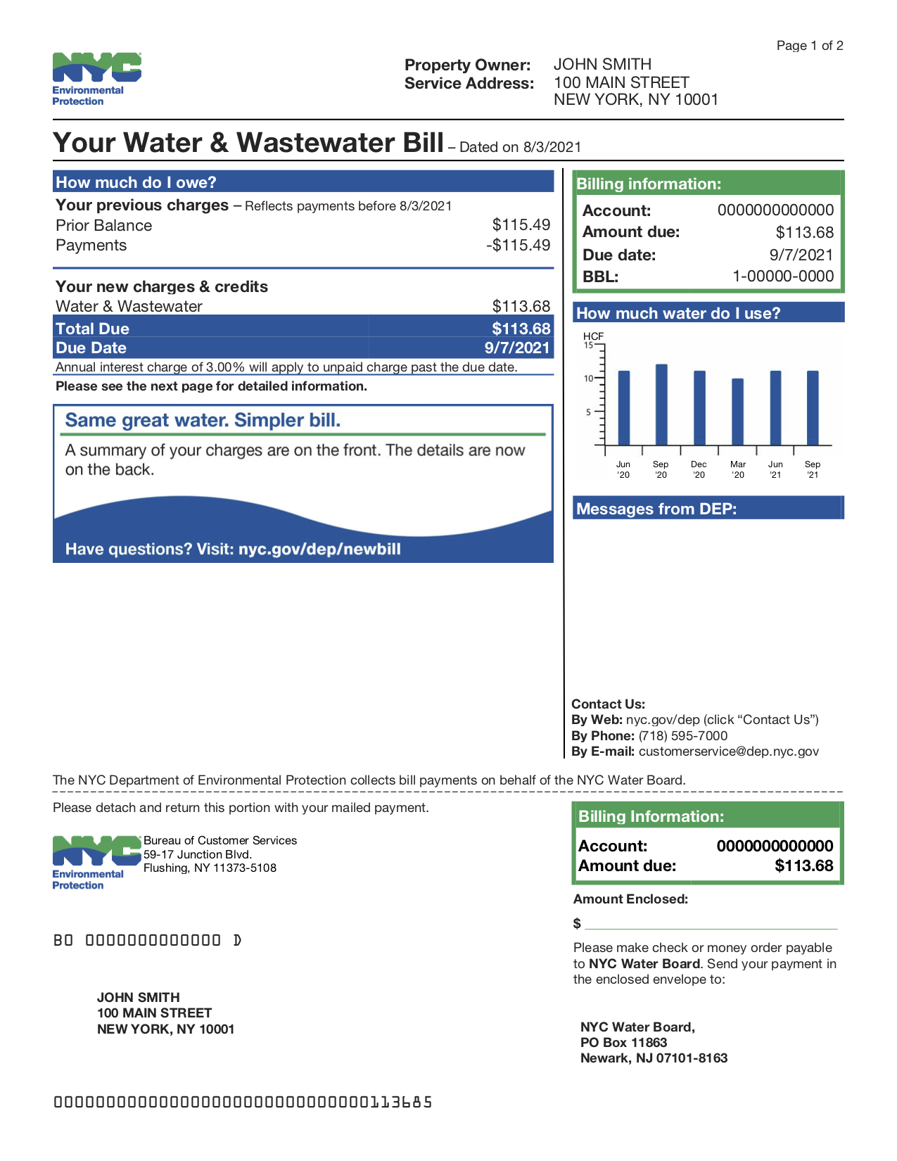 Dep Water Bill Login