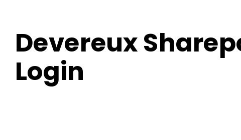 Devereux Sharepoint Login