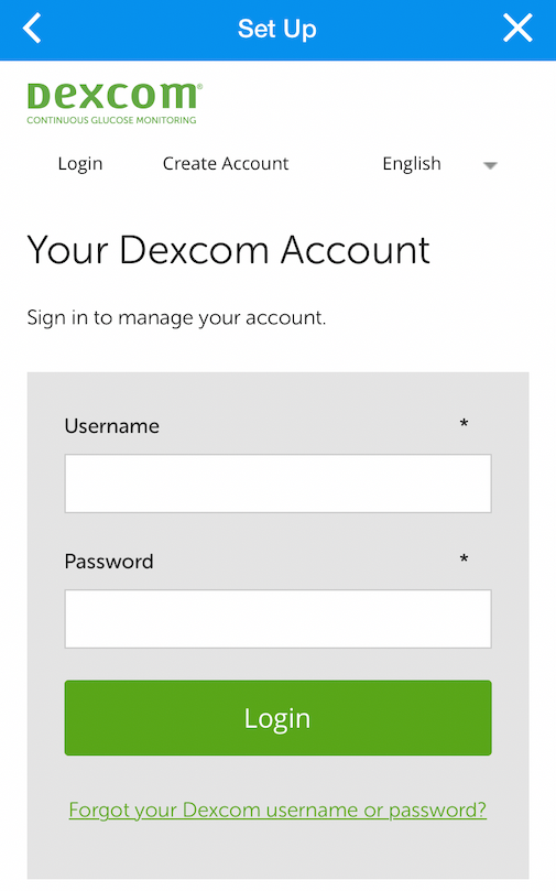 Dexcom Login