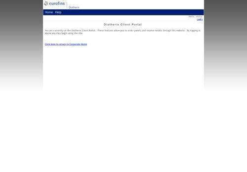Diatherix Client Login