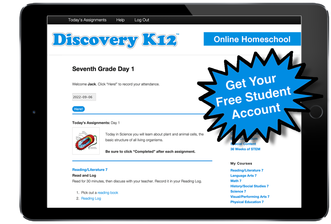 Discovery K12 Student Login