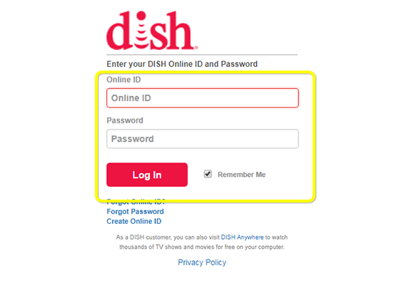 Dish Anywhere Login