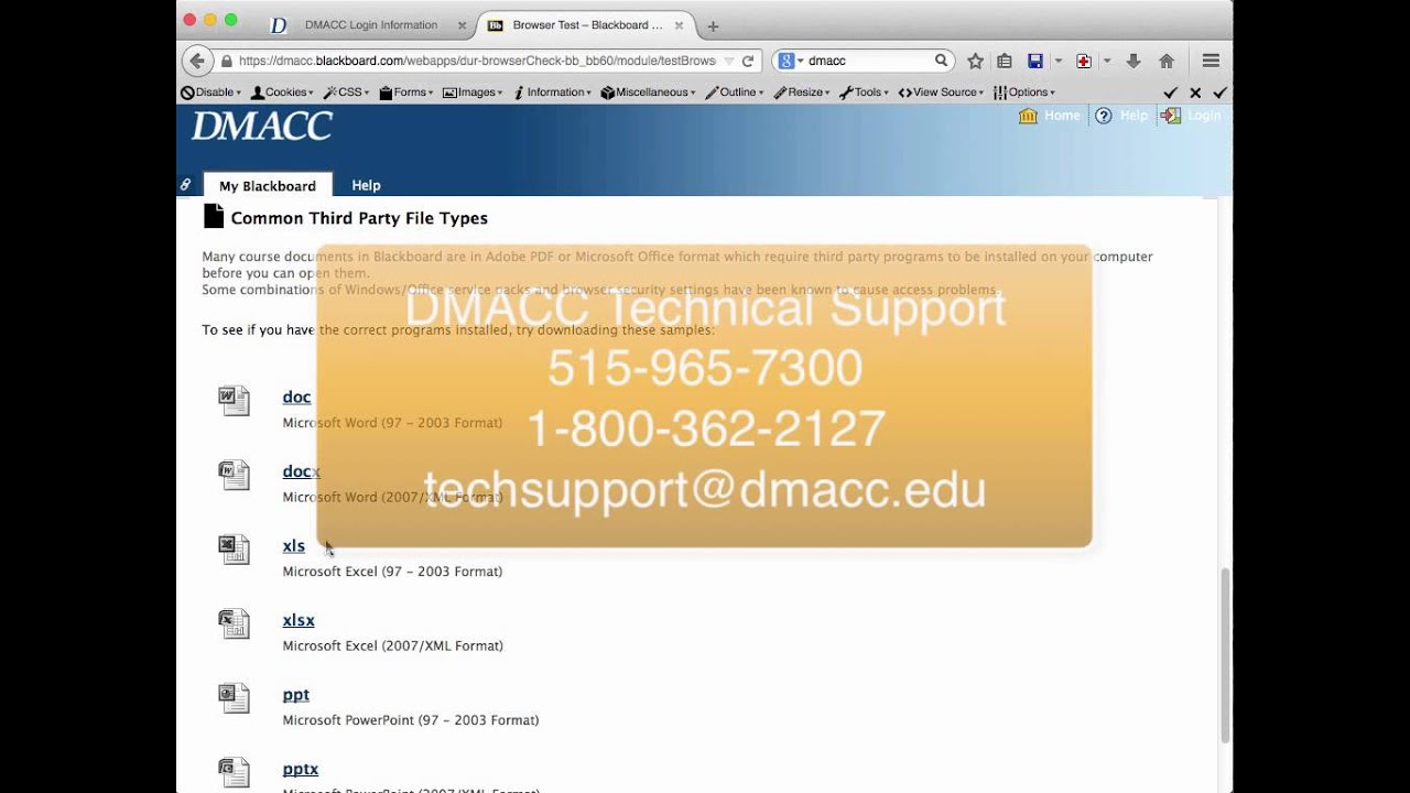 Dmacc Blackboard Login