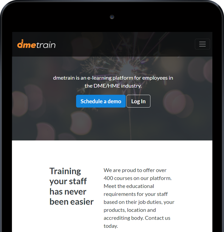 Dme Training Login