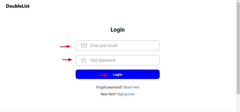 Doublelist Account Login