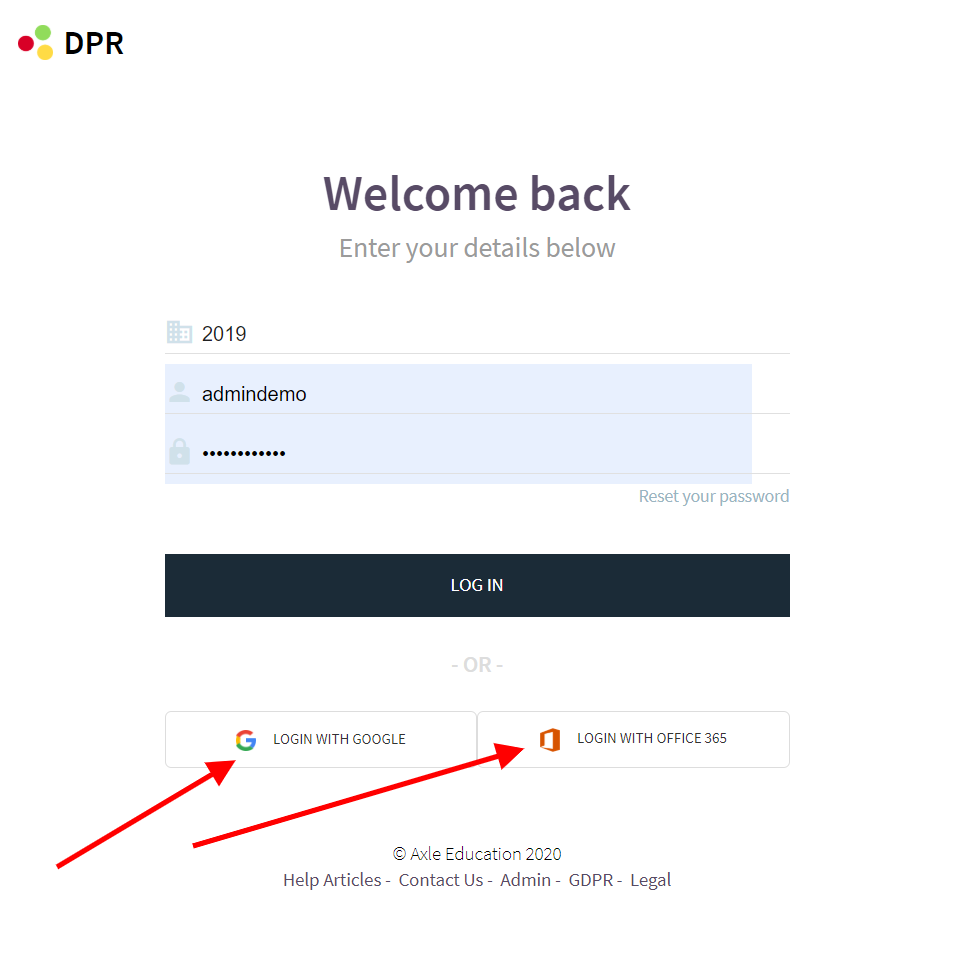 Dpr Login