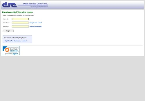Dsc Payroll Login