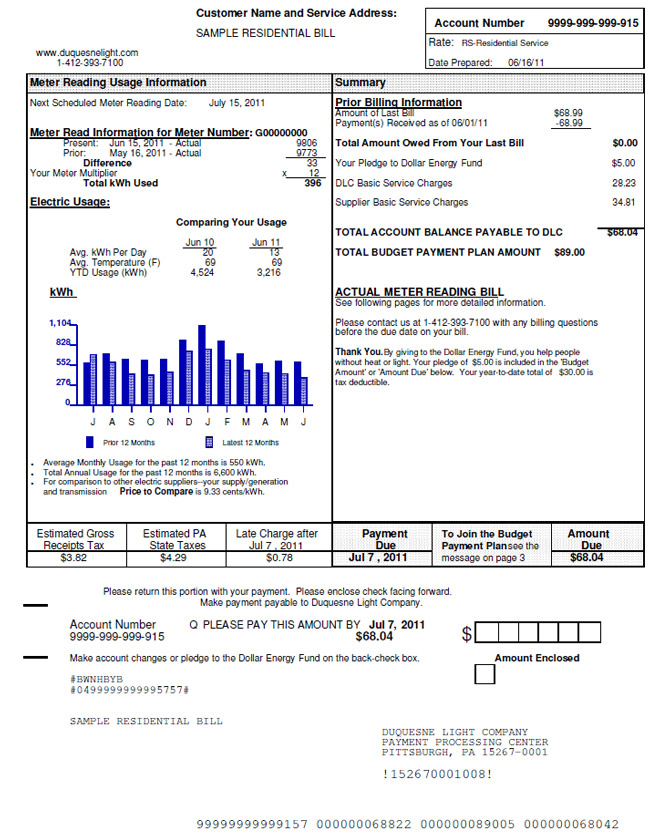 Duquesne Light Login Bill Pay