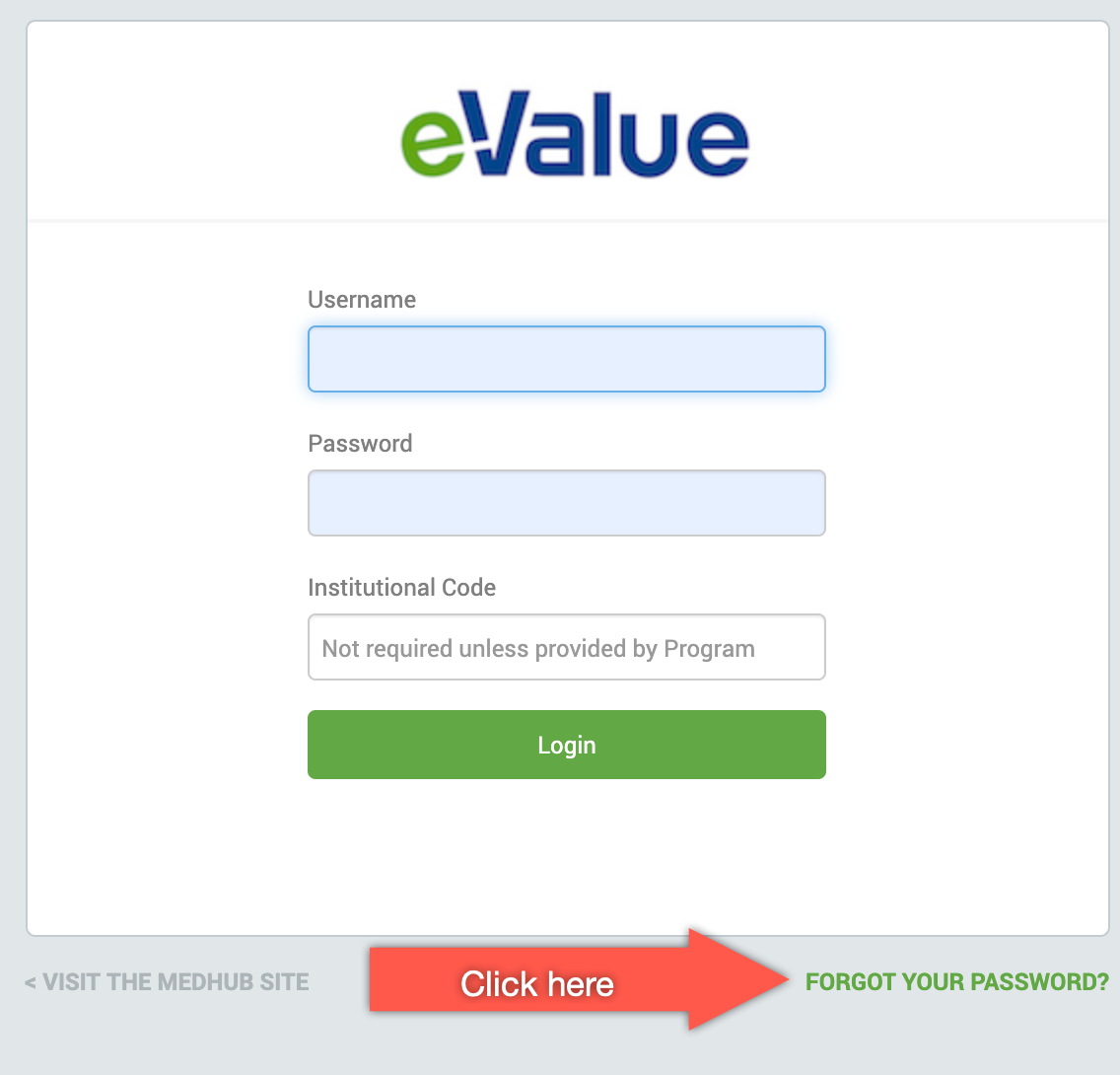 E Value Login