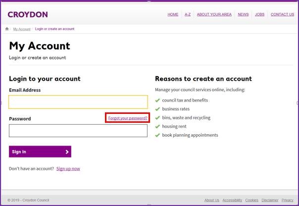 Ealing Council My Account Login