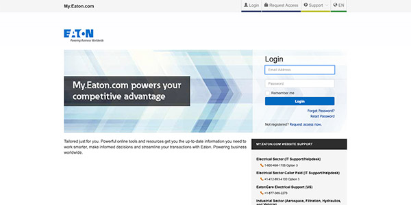 Eaton Login Portal