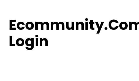 Ecommunity Employee Login