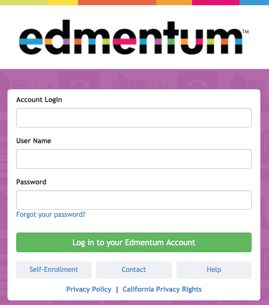 Edmentum Student Login Page