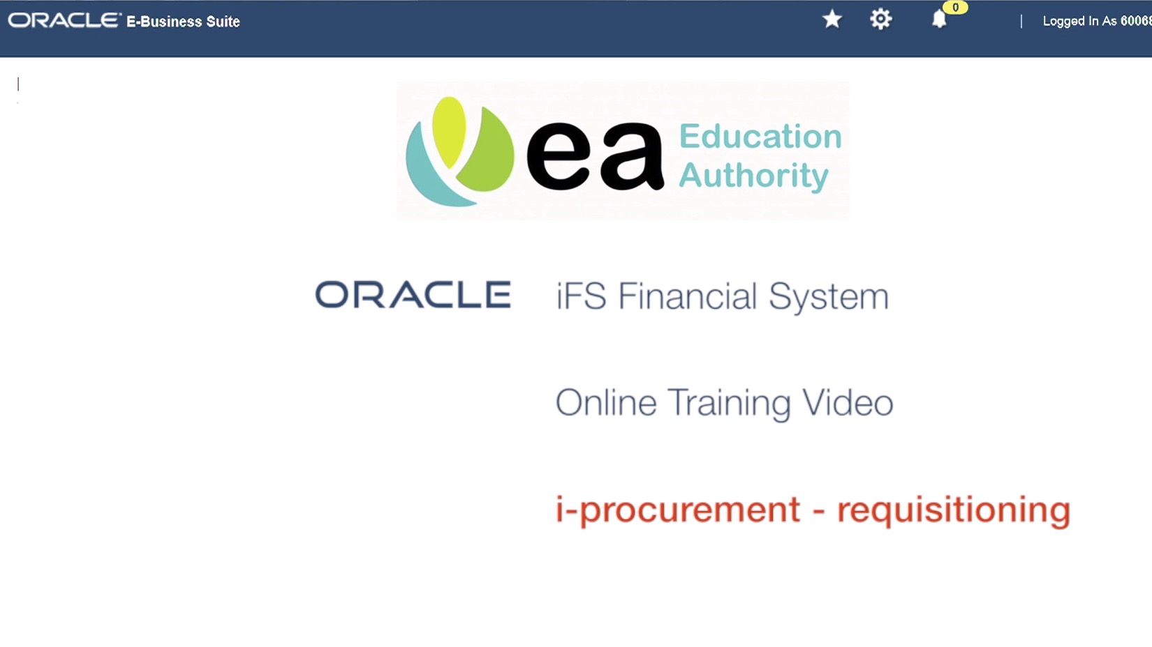 Education Authority Oracle Login