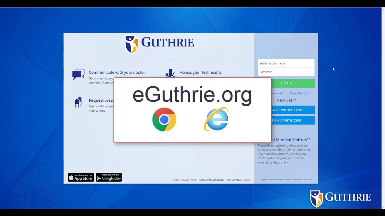 Eguthrie Login