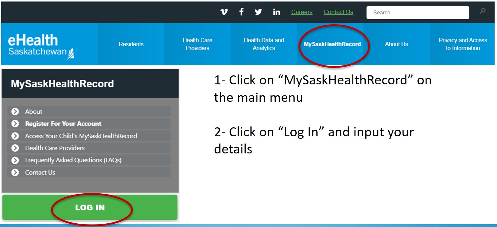 Ehealthsask Login