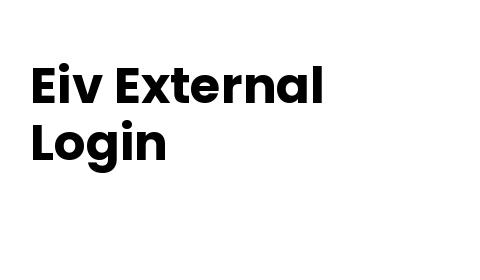 Eiv External Login