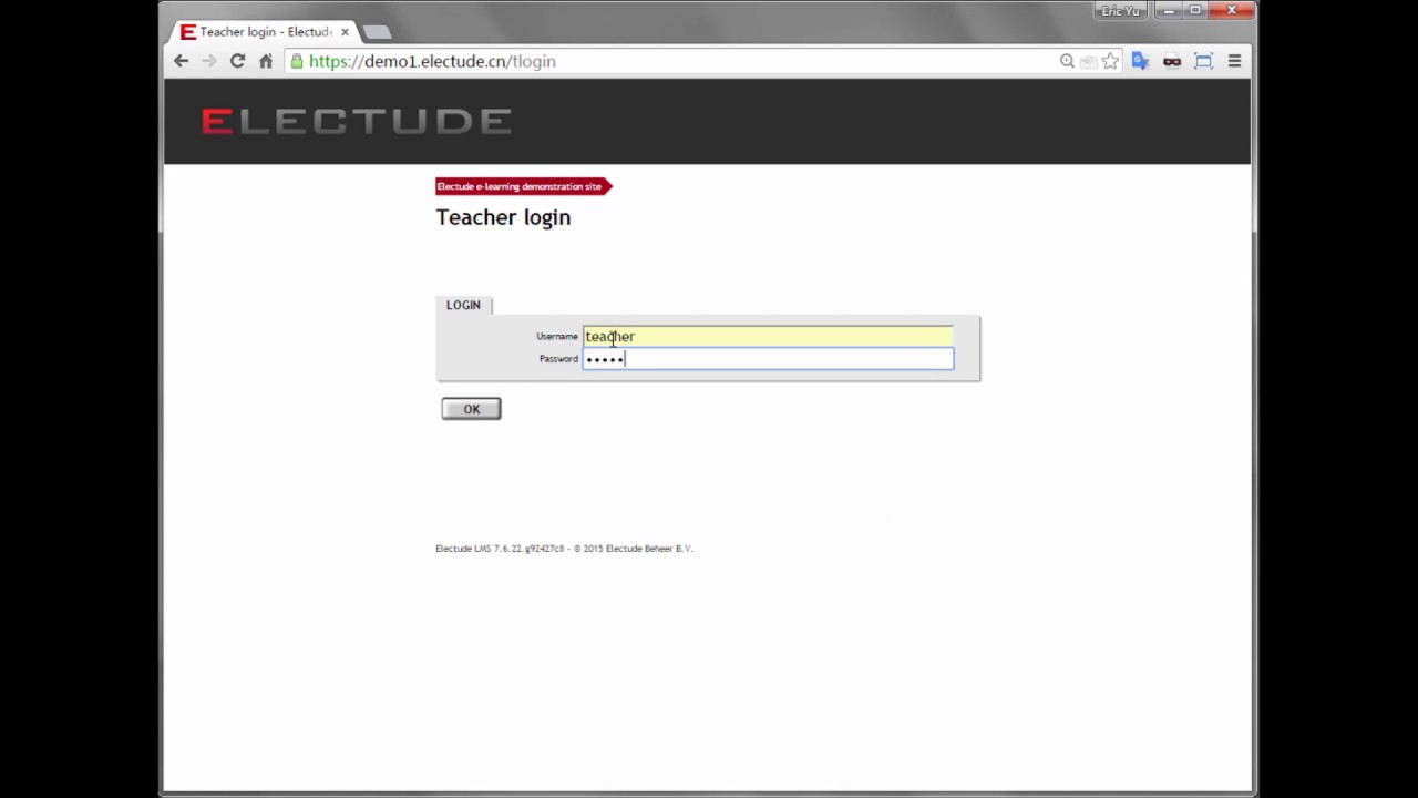 Electude Student Login