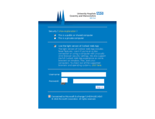 Email Uhcw Nhs Uk Login