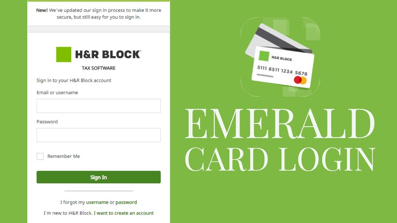 Emerald Card Login H&R Block