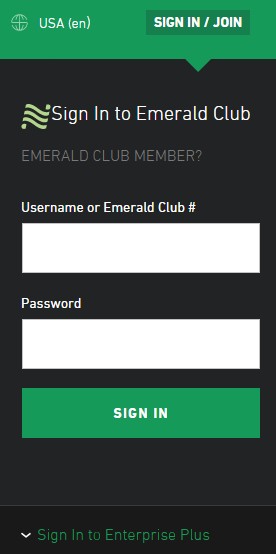 Emerald Club Enterprise Login