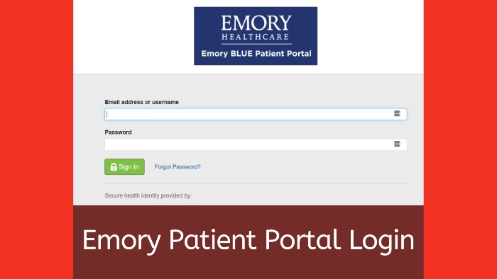 Emory Portal Patient Login