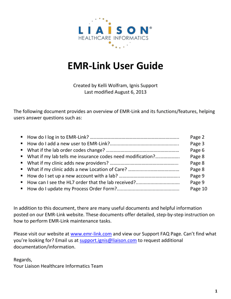 Emr Link Login