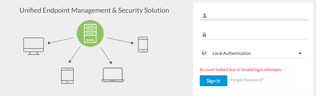 Endpoint Central Login