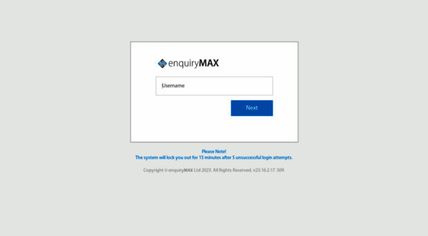 Enquirymax.Net Login