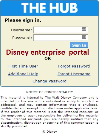 Enterprise Login Disney